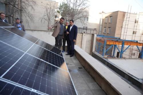 تامین برق مصرفی ساختمان وزارت صمت با برق خورشیدی